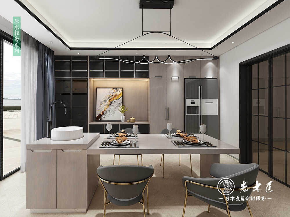 現(xiàn)代輕奢風(fēng)格酒柜圖片_現(xiàn)代輕奢酒柜效果圖